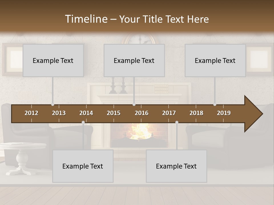 Livingroom Style Flame PowerPoint Template