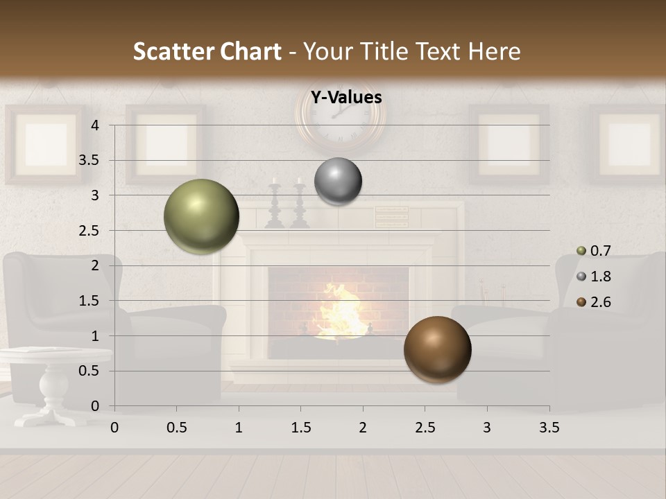 Livingroom Style Flame PowerPoint Template
