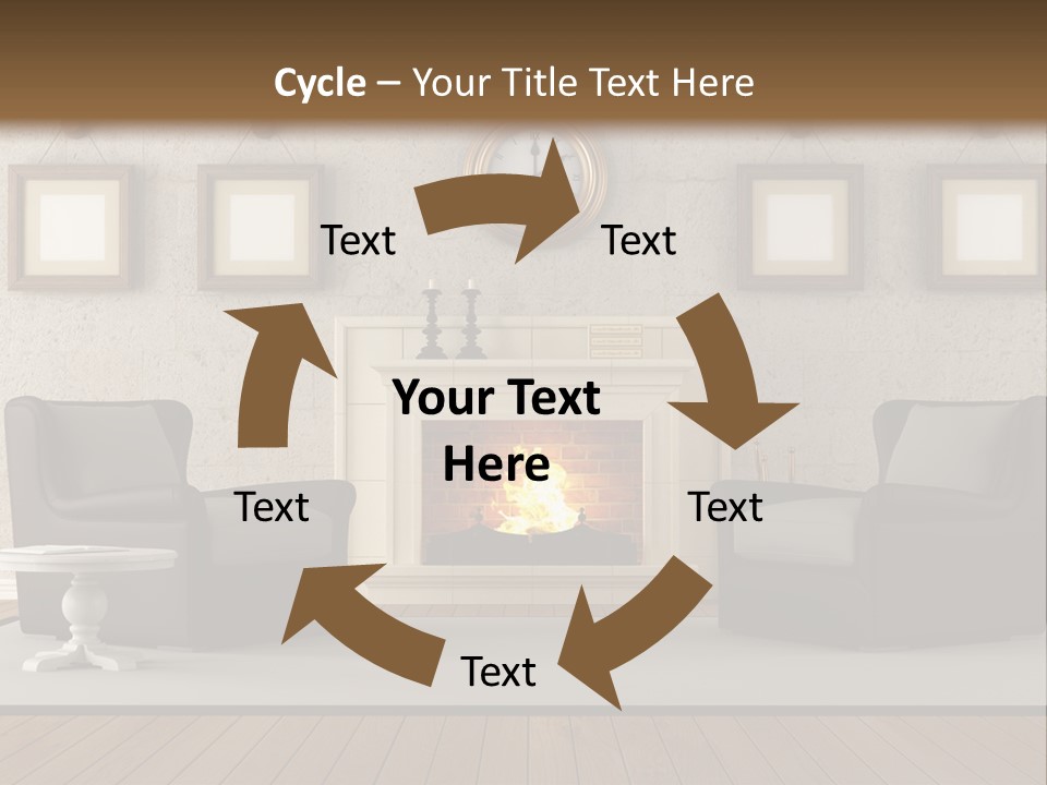 Livingroom Style Flame PowerPoint Template