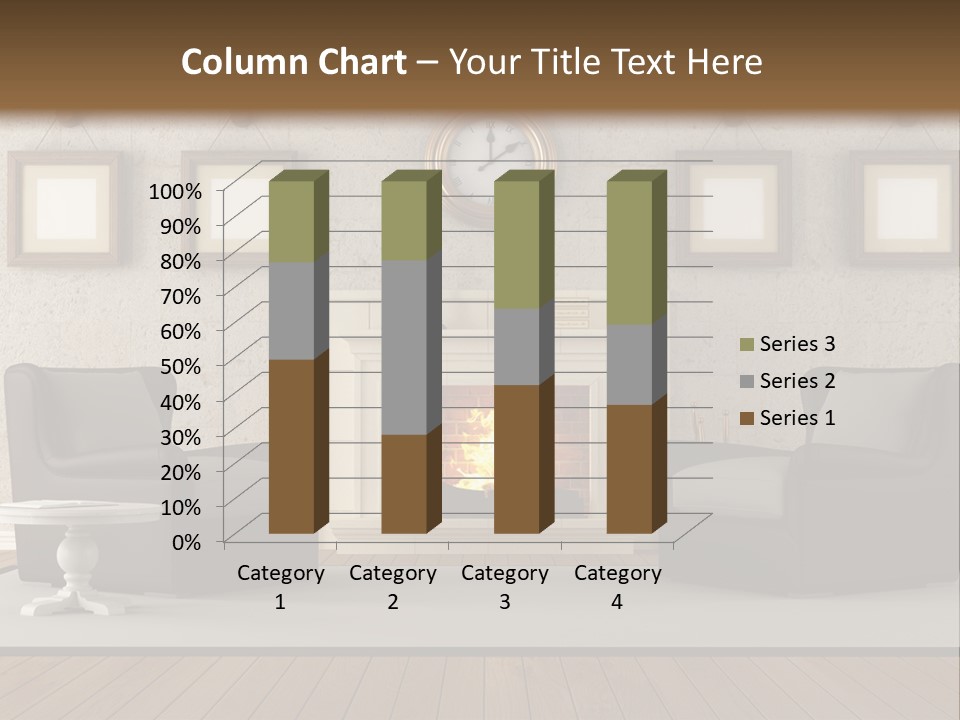 Livingroom Style Flame PowerPoint Template