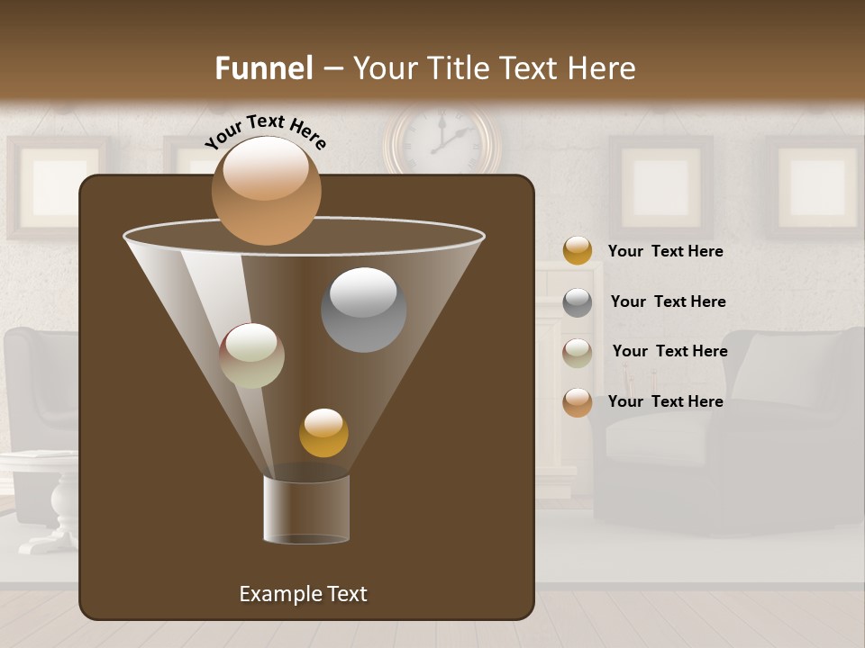 Livingroom Style Flame PowerPoint Template