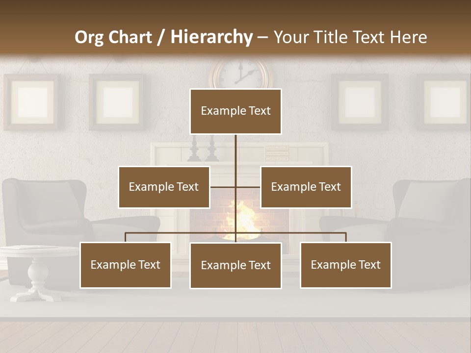 Livingroom Style Flame PowerPoint Template