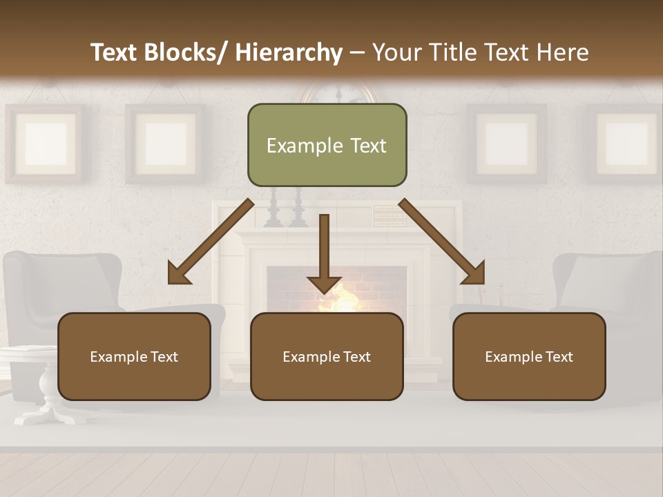Livingroom Style Flame PowerPoint Template