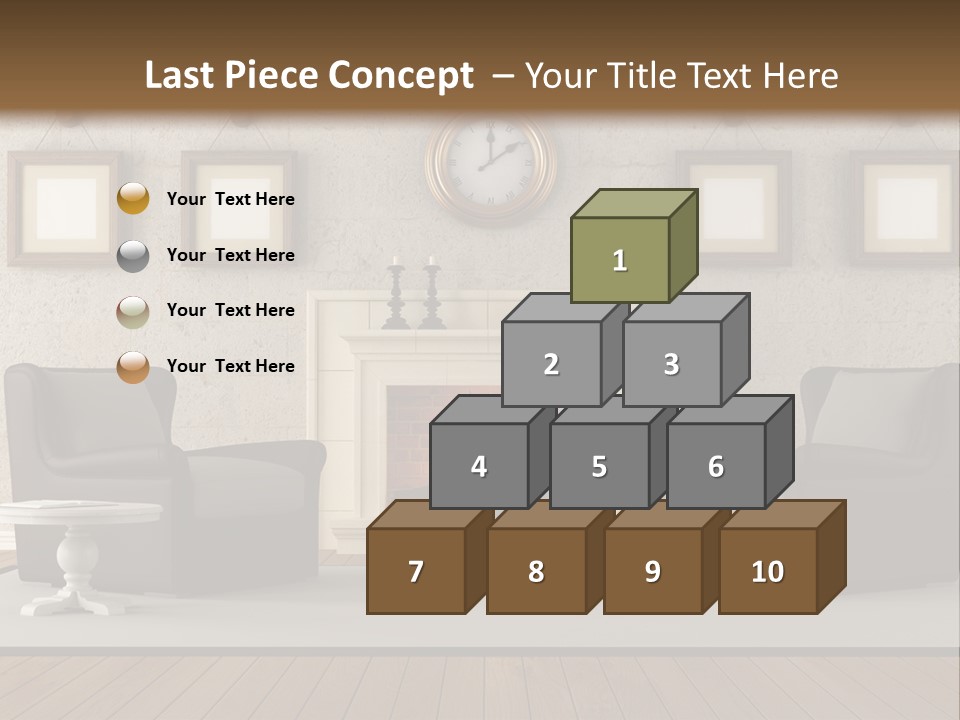 Livingroom Style Flame PowerPoint Template
