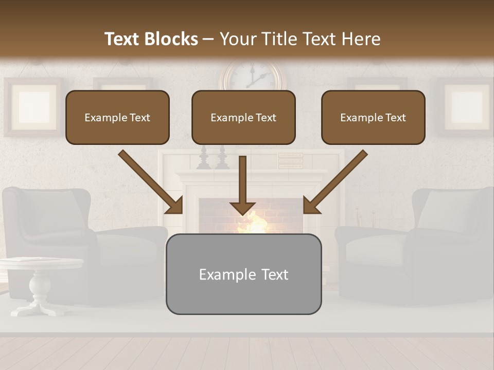 Livingroom Style Flame PowerPoint Template