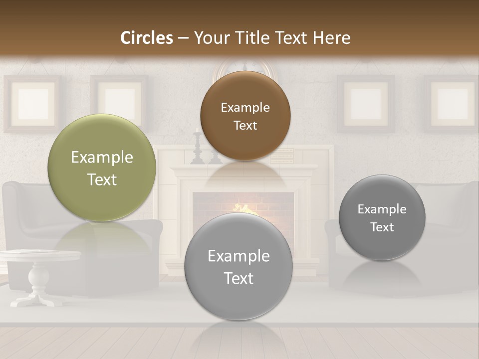 Livingroom Style Flame PowerPoint Template