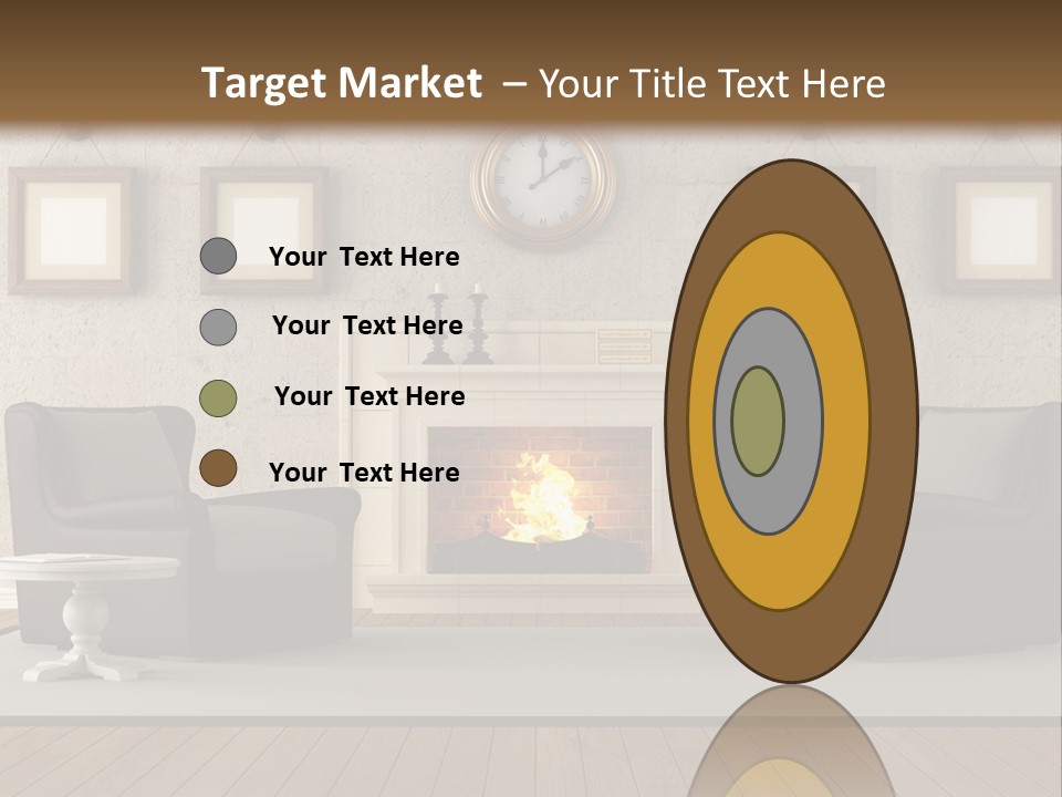 Livingroom Style Flame PowerPoint Template