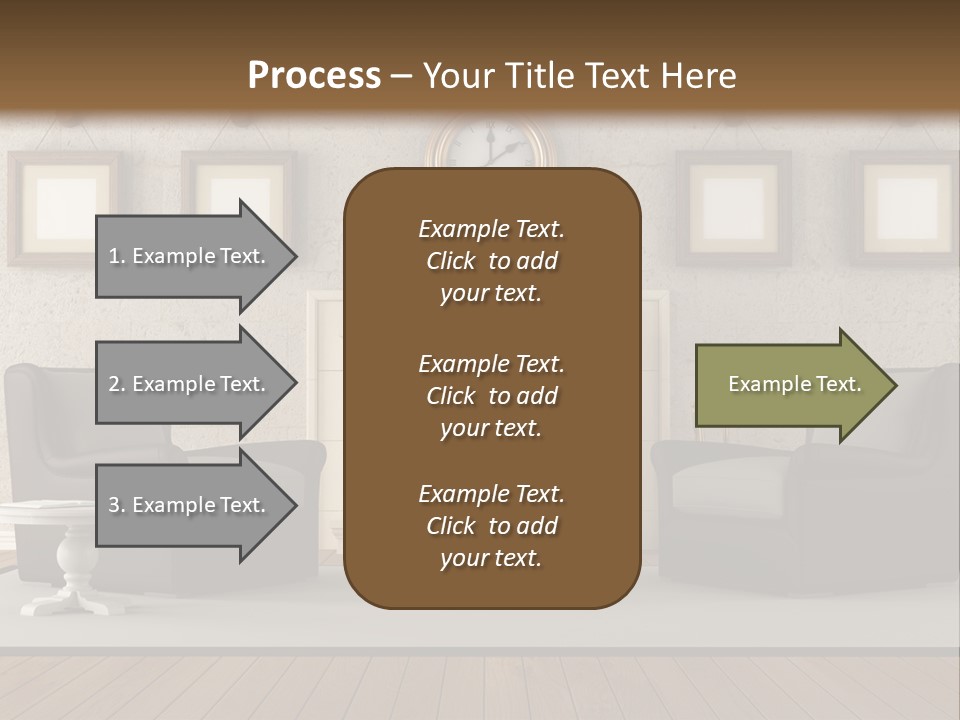 Livingroom Style Flame PowerPoint Template