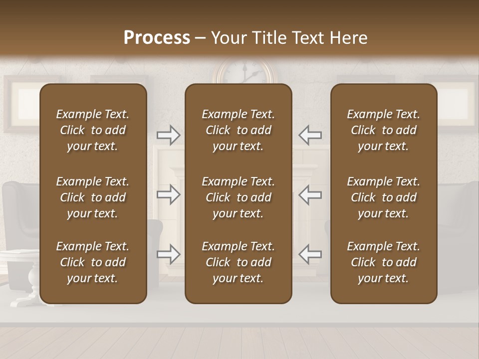 Livingroom Style Flame PowerPoint Template