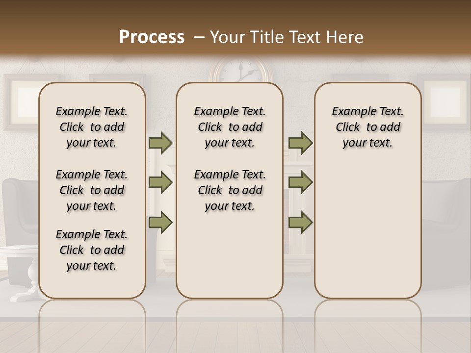 Livingroom Style Flame PowerPoint Template