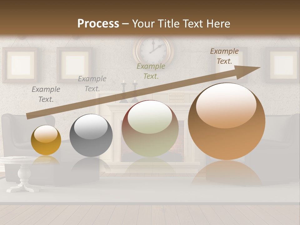 Livingroom Style Flame PowerPoint Template