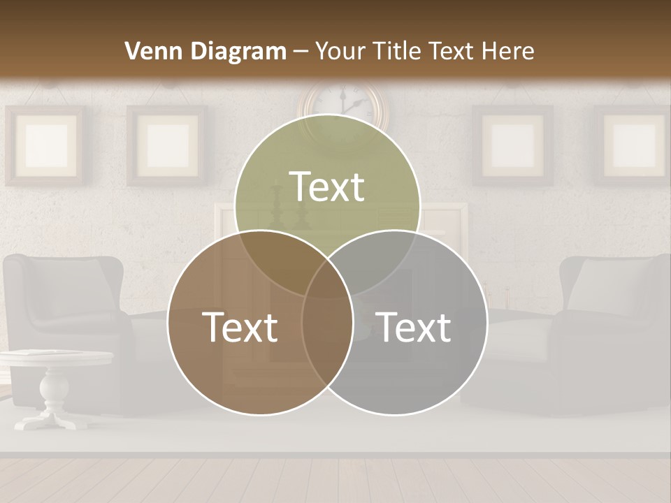 Livingroom Style Flame PowerPoint Template