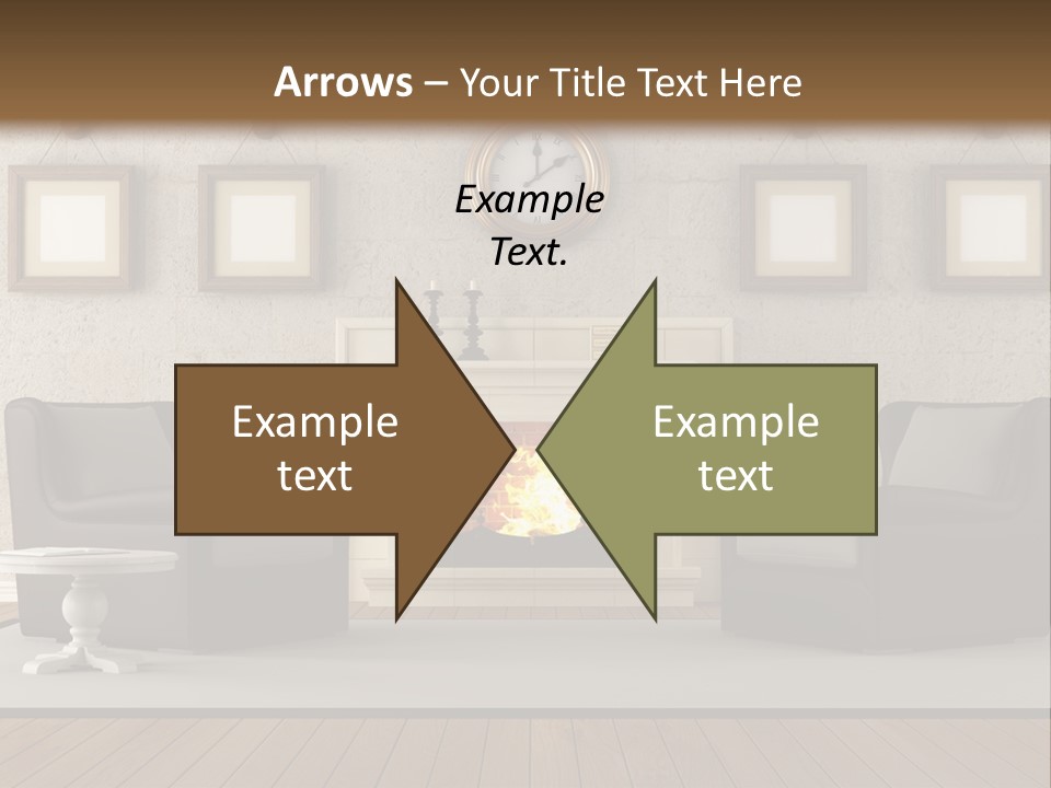 Livingroom Style Flame PowerPoint Template