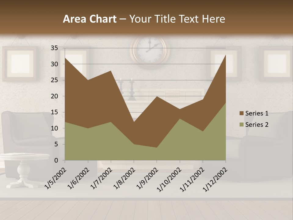 Livingroom Style Flame PowerPoint Template