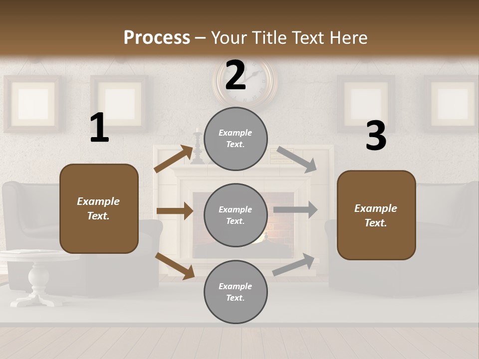 Livingroom Style Flame PowerPoint Template