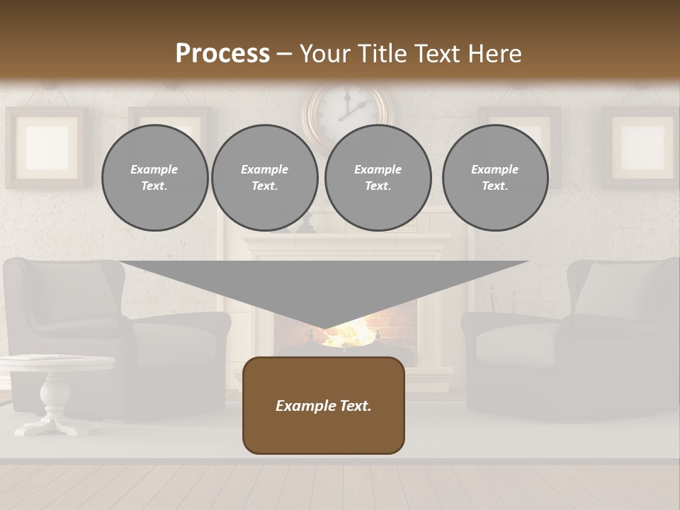 Livingroom Style Flame PowerPoint Template