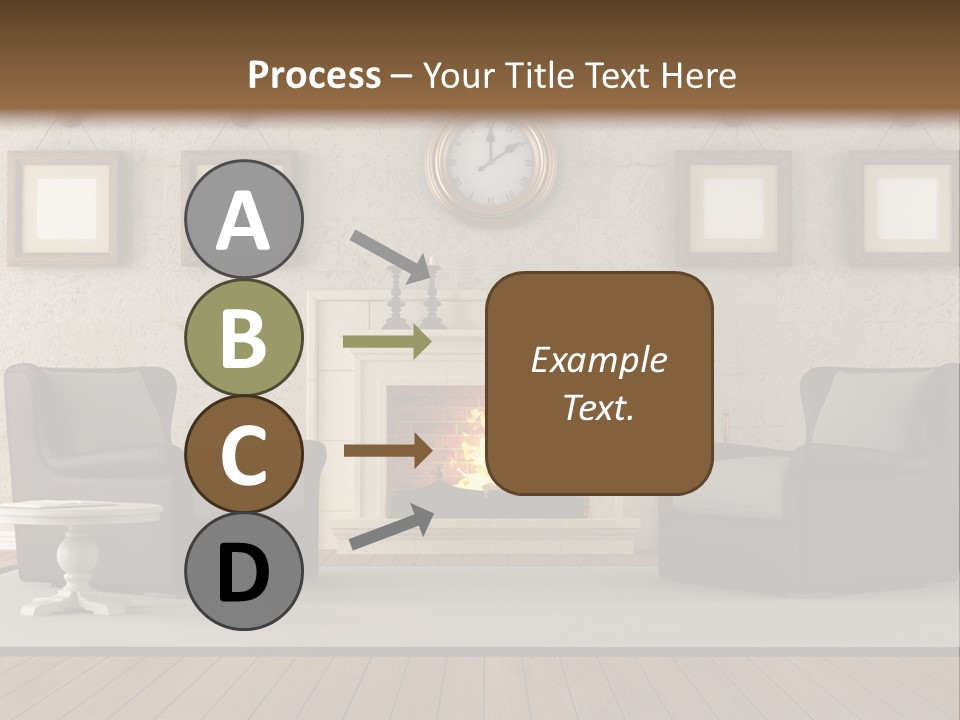 Livingroom Style Flame PowerPoint Template
