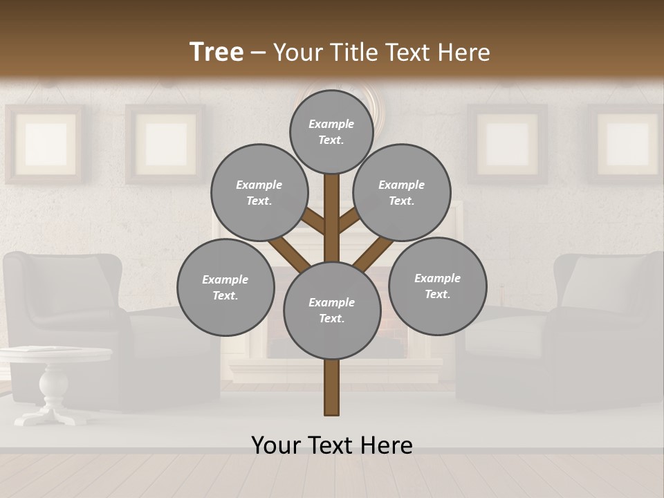 Livingroom Style Flame PowerPoint Template