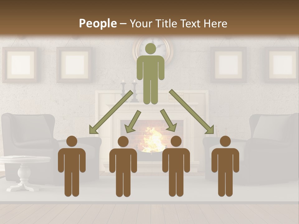 Livingroom Style Flame PowerPoint Template