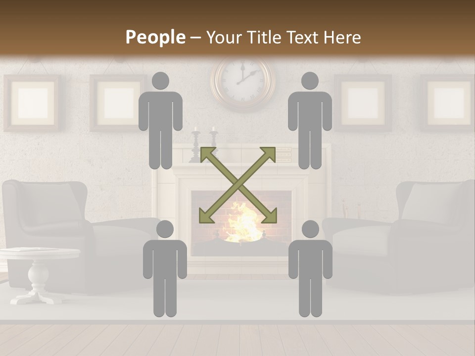 Livingroom Style Flame PowerPoint Template