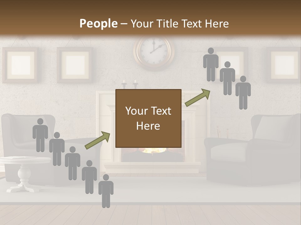 Livingroom Style Flame PowerPoint Template