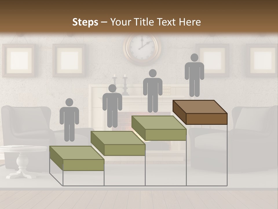 Livingroom Style Flame PowerPoint Template