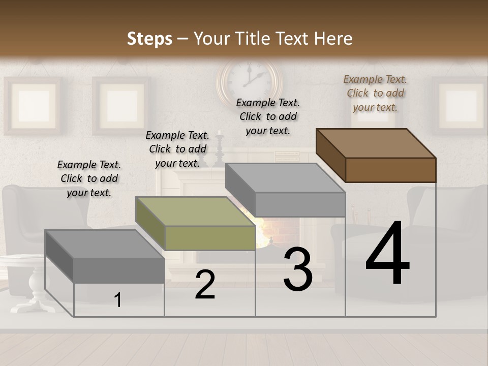 Livingroom Style Flame PowerPoint Template