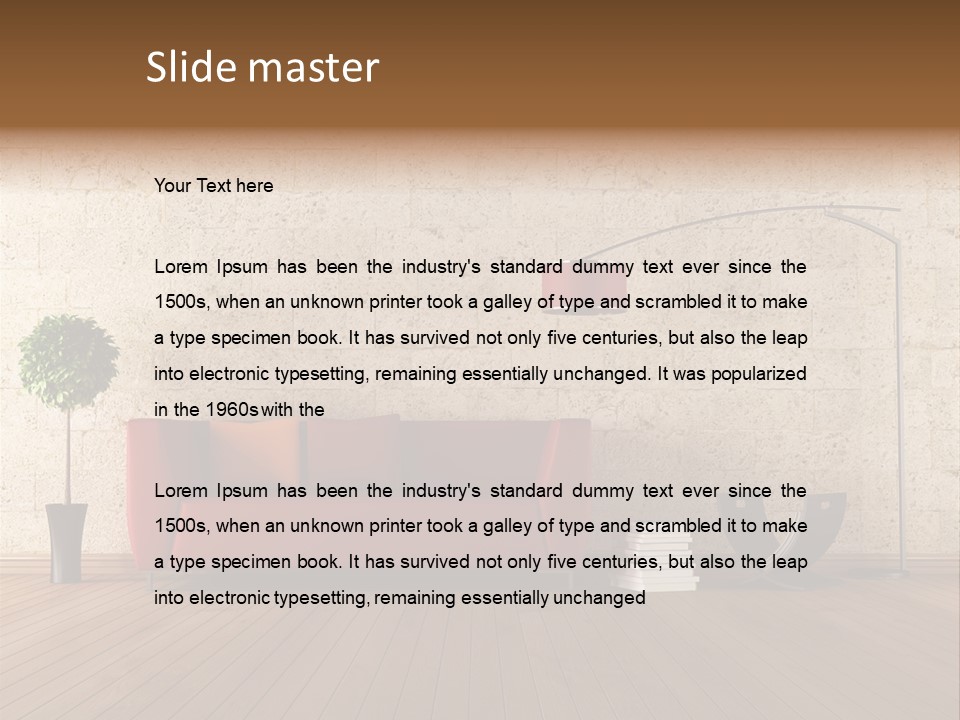 Stone Style Wooden PowerPoint Template