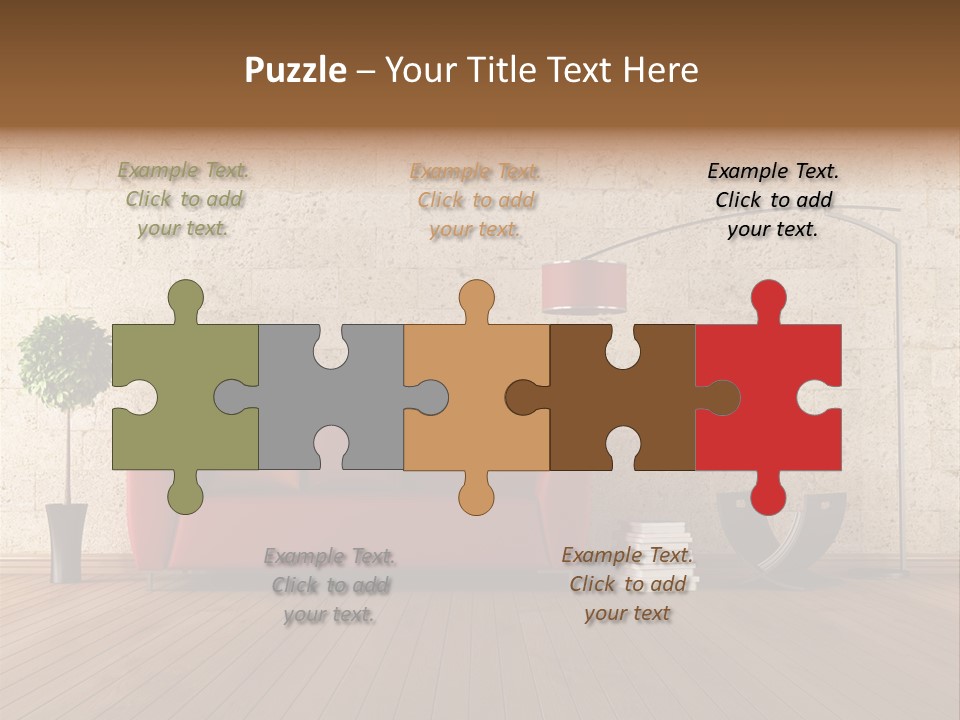 Stone Style Wooden PowerPoint Template