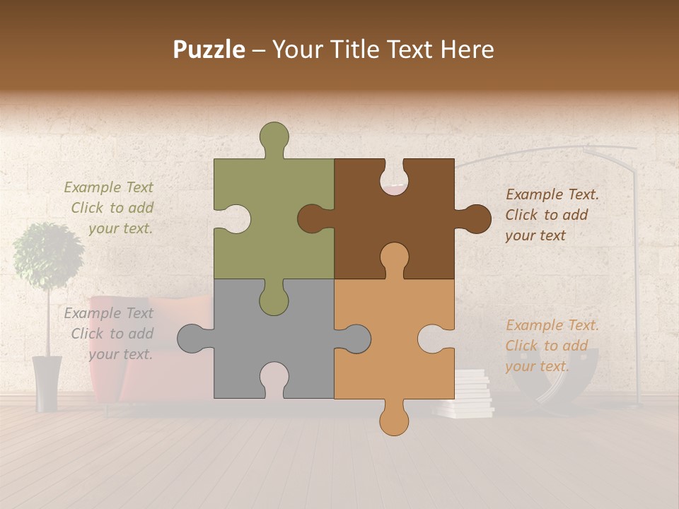 Stone Style Wooden PowerPoint Template