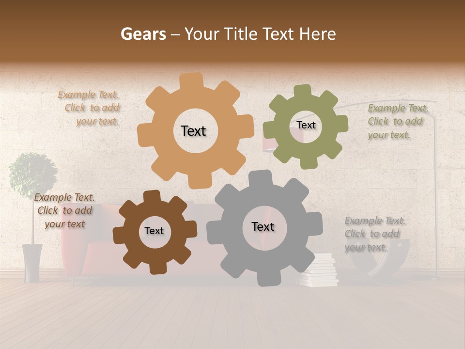 Stone Style Wooden PowerPoint Template