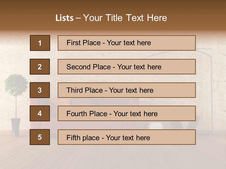 Stone Style Wooden PowerPoint Template