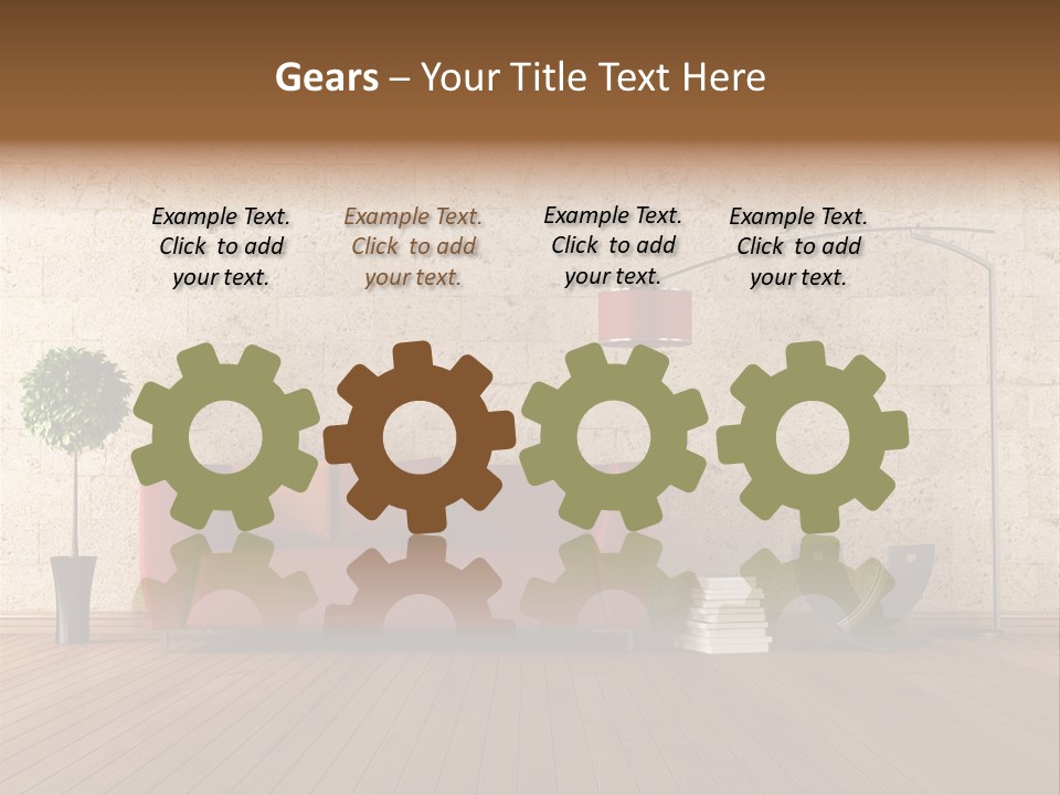 Stone Style Wooden PowerPoint Template