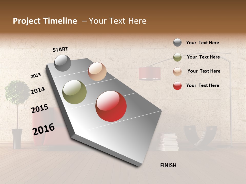 Stone Style Wooden PowerPoint Template