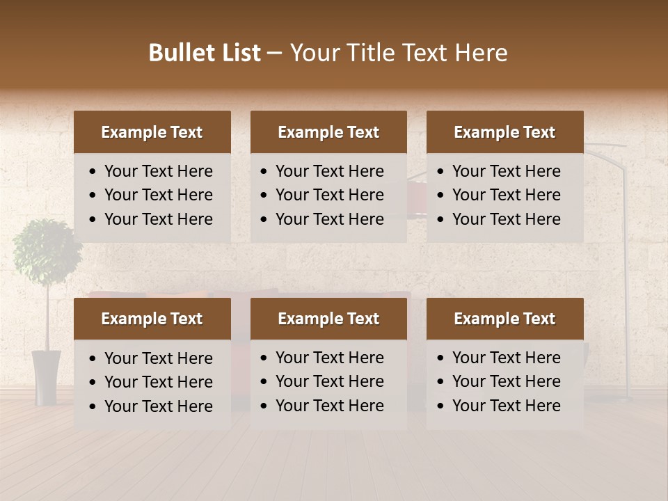 Stone Style Wooden PowerPoint Template