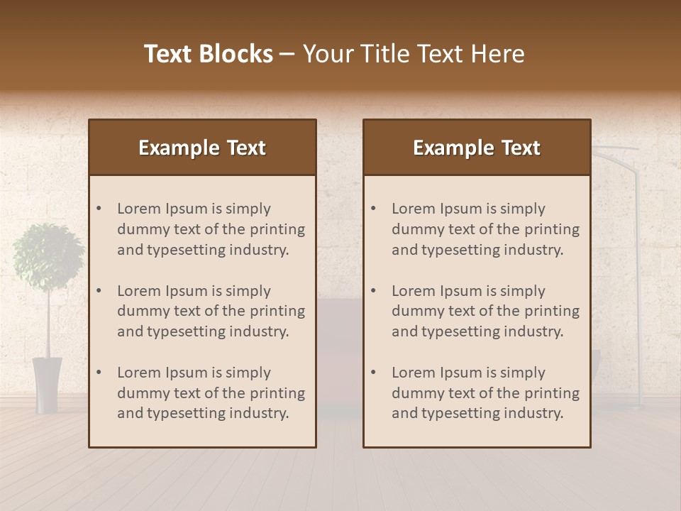 Stone Style Wooden PowerPoint Template