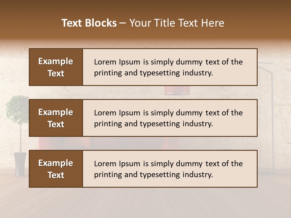 Stone Style Wooden PowerPoint Template