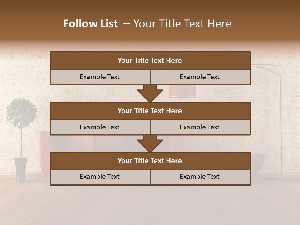 Stone Style Wooden PowerPoint Template