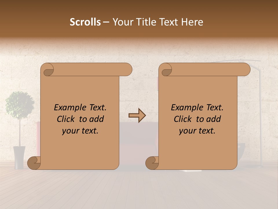 Stone Style Wooden PowerPoint Template