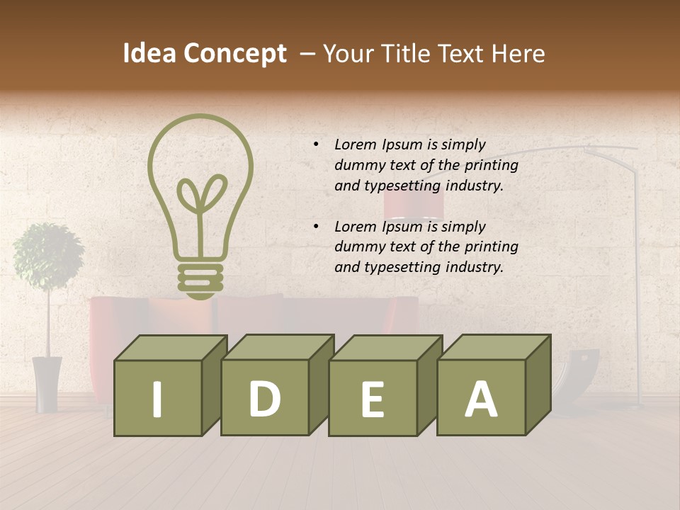 Stone Style Wooden PowerPoint Template