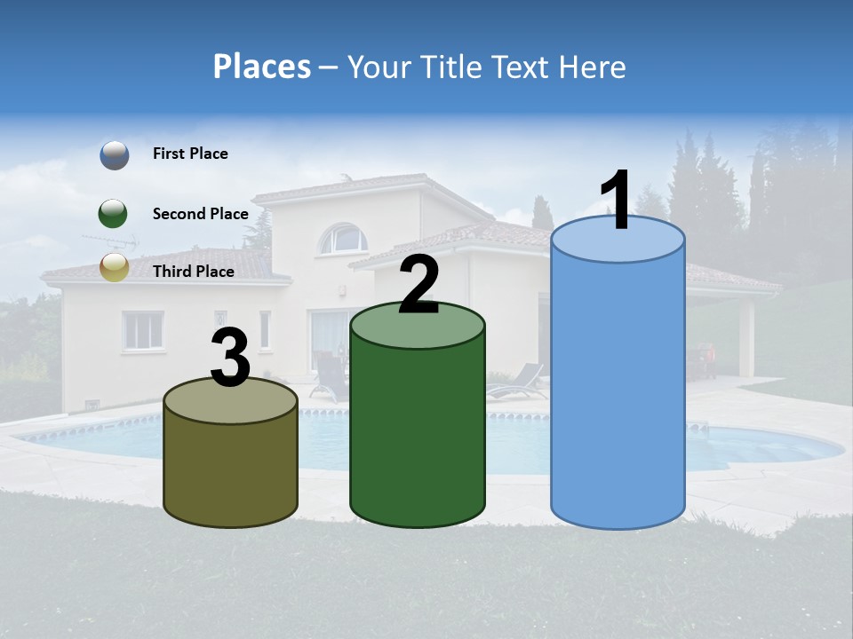 Wellness Financial Blue PowerPoint Template
