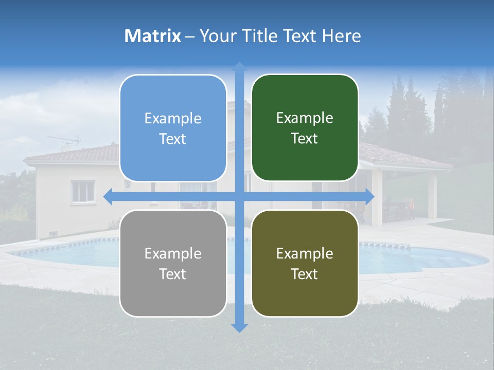Wellness Financial Blue PowerPoint Template
