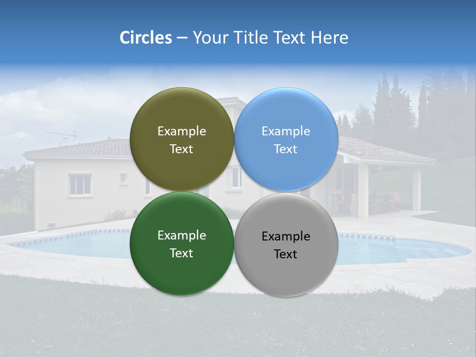 Wellness Financial Blue PowerPoint Template