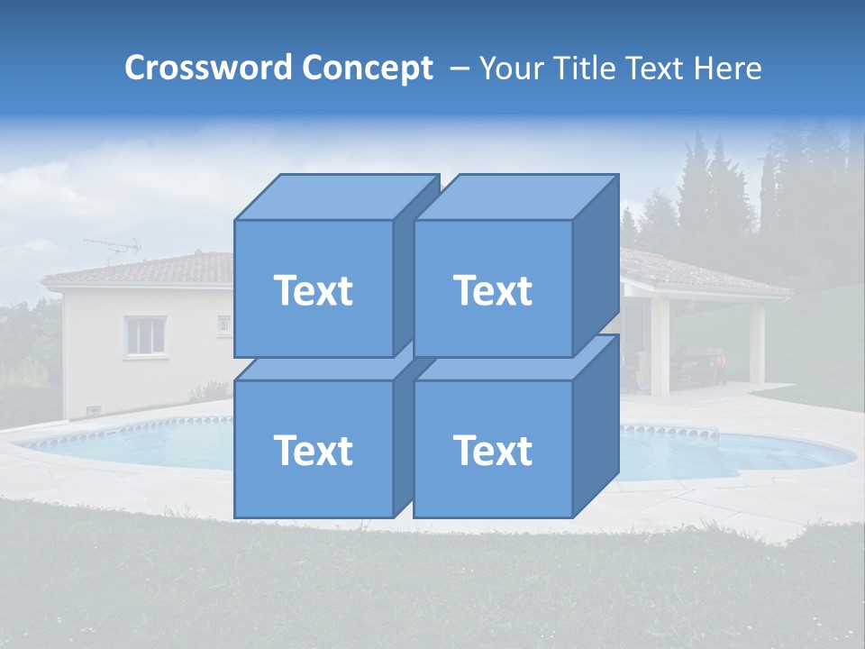 Wellness Financial Blue PowerPoint Template