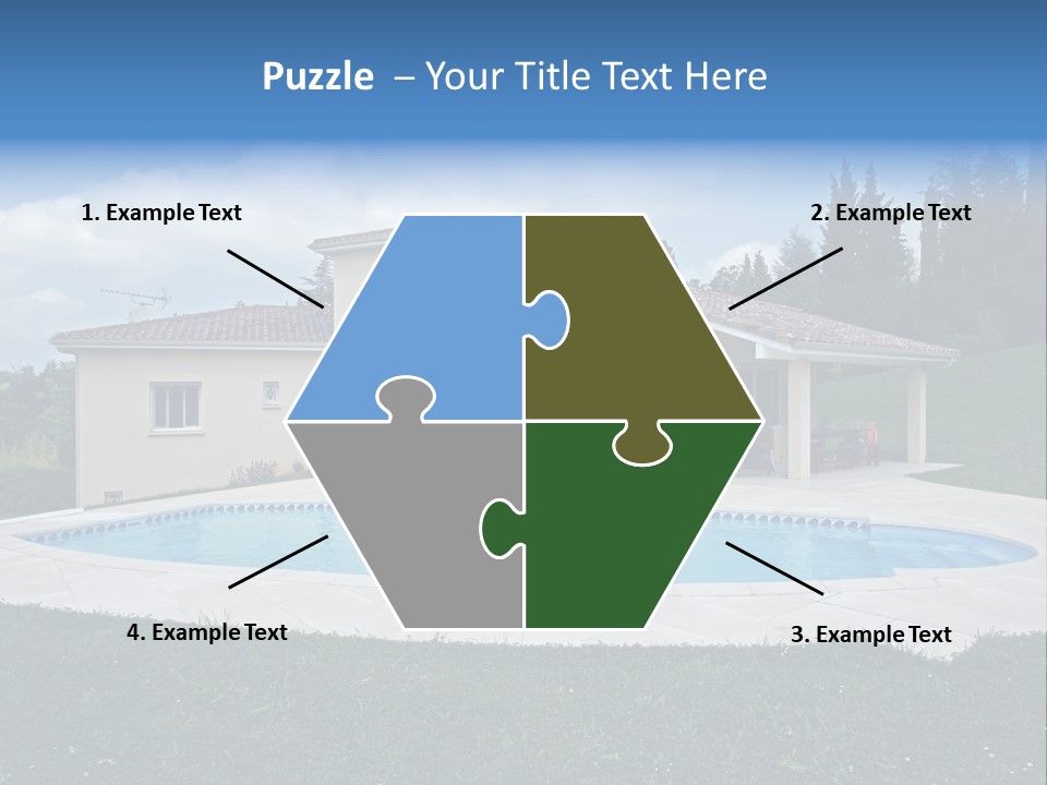 Wellness Financial Blue PowerPoint Template