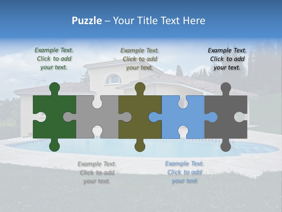 Wellness Financial Blue PowerPoint Template