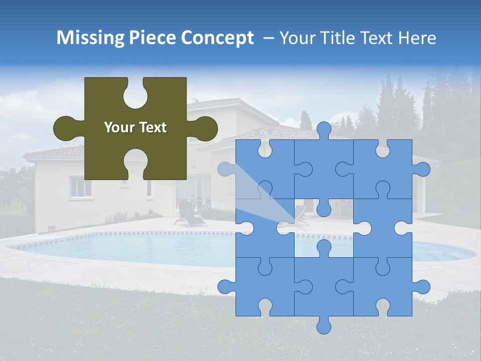 Wellness Financial Blue PowerPoint Template