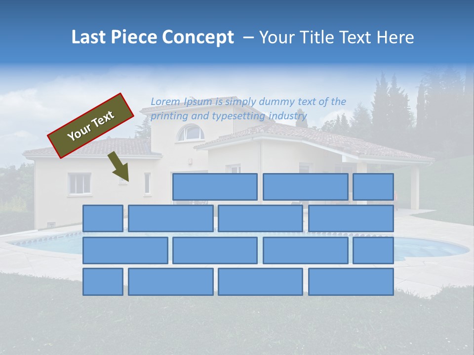 Wellness Financial Blue PowerPoint Template