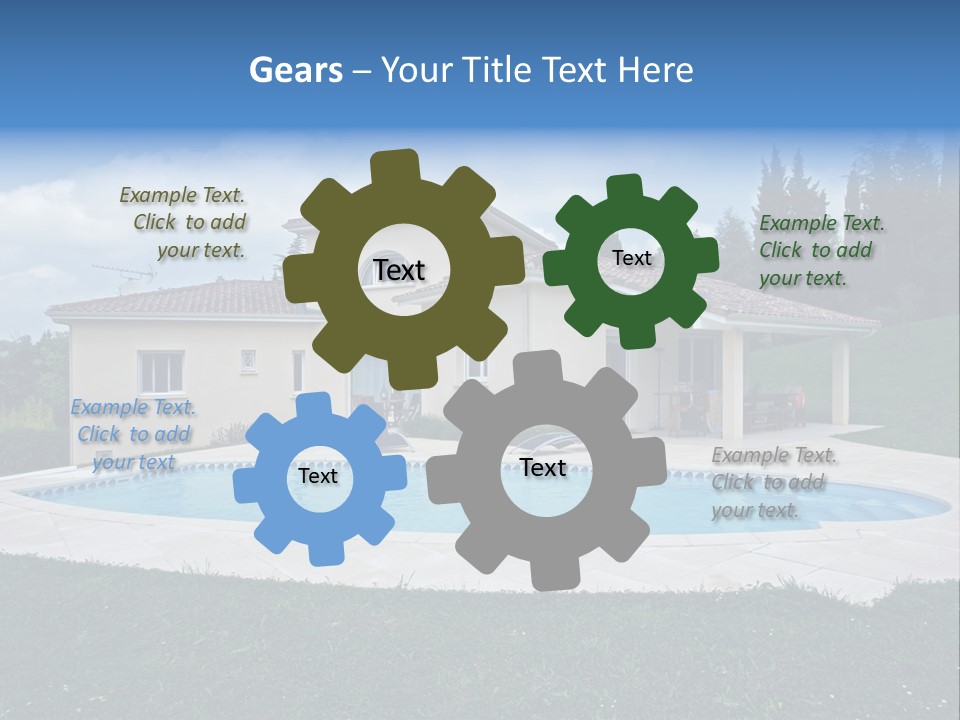 Wellness Financial Blue PowerPoint Template