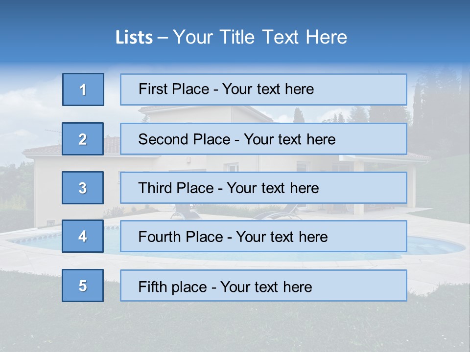 Wellness Financial Blue PowerPoint Template